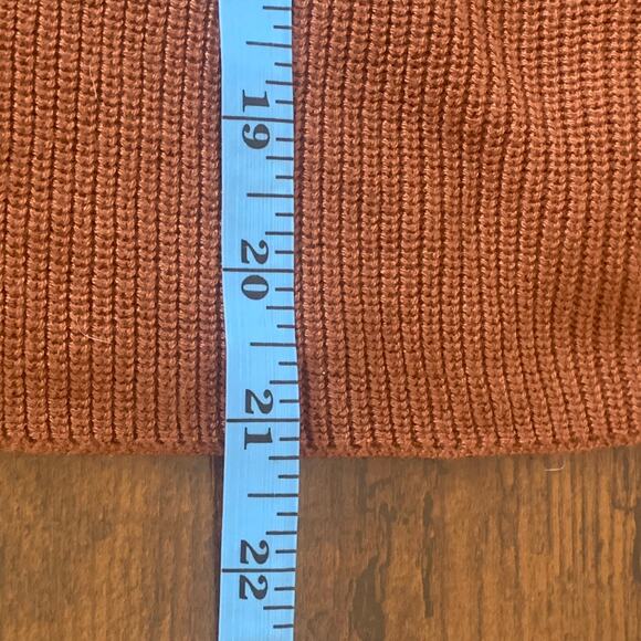 Forever 21 Brown Ribbed Knit V Neck Front & Back Tank Size Small - Picture 8 of 8